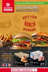Gazetka promocyjna Selgros - Gastronomie - Gazetka - ważna od 22.02 do 22.02.2023 - strona 1 - produkty: angebot, angebote, burger, eis, hamburger, LG, salomon, Ti