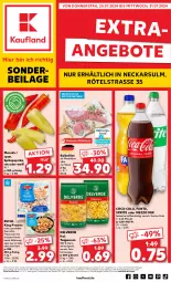 Gazetka promocyjna Kaufland - Extra-Angebote - Gazetka - ważna od 31.07 do 31.07.2024 - strona 1 - produkty: angebot, angebote, beutel, bsf, coca-cola, cola, eis, erde, escal, fanta, filet, fleisch, garnelen, hartweizen, ilag, Kalbfleisch, knoblauch, kräuter, medaillons, Mezzo Mix, paprika, prawns, reis, salz, Spitzpaprika, sprite, teigwaren, Ti, ZTE