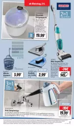 Gazetka promocyjna Lidl - Aktionsprospekt - Gazetka - ważna od 06.04 do 06.04.2024 - strona 29 - produkty: akku, aqua, AquaPur, Brille, dampfreiniger, edelstahl, eier, eimer, eis, elle, erde, Klammern, korb, lamm, leifheit, maille, mikrofaser, ndk, reiniger, Reinigung, Reinigungsmittel, reis, Saugwischer, Schal, Schmuck, silvercrest, Ti, wasser, wassertank, ZTE