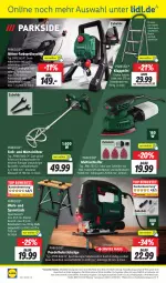 Gazetka promocyjna Lidl - Aktionsprospekt - Gazetka - ważna od 06.04 do 06.04.2024 - strona 44 - produkty: angebot, angebote, aust, Bau, Baustoffe, eis, elle, Holz, klapptritt, kraft, ndk, Parkside, Pendelhubstichsäge, reis, rel, Säbelsäge, säge, Schal, Schale, stichsäge, telefon, Ti, tisch, uhr