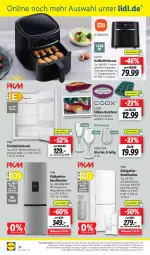 Gazetka promocyjna Lidl - Aktionsprospekt - Gazetka - ważna od 06.04 do 06.04.2024 - strona 46 - produkty: angebot, angebote, Backform, beleuchtung, eis, elle, ernesto, fritteuse, gefrierkombination, Heißluftfritteuse, kühlschrank, led-beleuchtung, LG, Muffin, Muffinform, ndk, Quiche, reis, rel, Ria, ring, Schal, Schale, Schrank, Springform, telefon, Ti, tisch, uhr, wasser