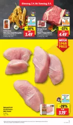 Gazetka promocyjna Lidl - Aktionsprospekt - Gazetka - ważna od 06.04 do 06.04.2024 - strona 7 - produkty: angebot, eis, filet, filets, fleisch, grill, Hähnchen-Innenfilets, jungbullen, Meister, pute, reis, rind, rinder, steak, steaks, suppe, suppen, suppenfleisch, Ti, ZTE