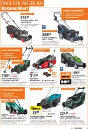 Gazetka promocyjna Obi - Prospekte - Gazetka - ważna od 15.05 do 15.05.2022 - strona 11 - produkty: akku, akku-rasenmäher, auer, bosch, Brei, einhell, eis, Elektro, elektro-rasenmäher, gardena, HP, korb, mac, rasen, rasenmäher, reis, ring, Schal, senf, Ti, tiefpreis