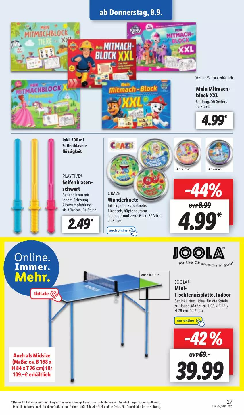 Aktueller Prospekt Lidl - Aktionsprospekt - von 05.09 bis 10.09.2022 - strona 27 - produkty: angebot, asti, dell, eis, elle, ente, Intel, latte, mac, Mode, perlen, reis, Ria, Seife, senf, Spiele, Ti, tisch, ZTE