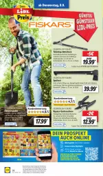 Gazetka promocyjna Lidl - Aktionsprospekt - Gazetka - ważna od 10.09 do 10.09.2022 - strona 42 - produkty: angebot, angebote, decke, dell, eis, elle, fiskars, Garten, Gartenschere, Mode, papier, rasen, reis, Schere, Spaten, Teleskop, Ti, Tiere, ZTE