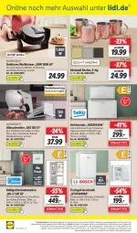 Gazetka promocyjna Lidl - Aktionsprospekt - Gazetka - ważna od 10.09 do 10.09.2022 - strona 46 - produkty: angebot, angebote, Becher, beleuchtung, brot, edelstahl, eis, elle, ente, gefrierkombination, gefrierschrank, Käse, küche, LG, ndk, reis, rel, Schal, Schale, Schrank, schubladen, silvercrest, telefon, Ti, tisch, uhr, und gemüse, Waffeleisen, waffeln, wurst