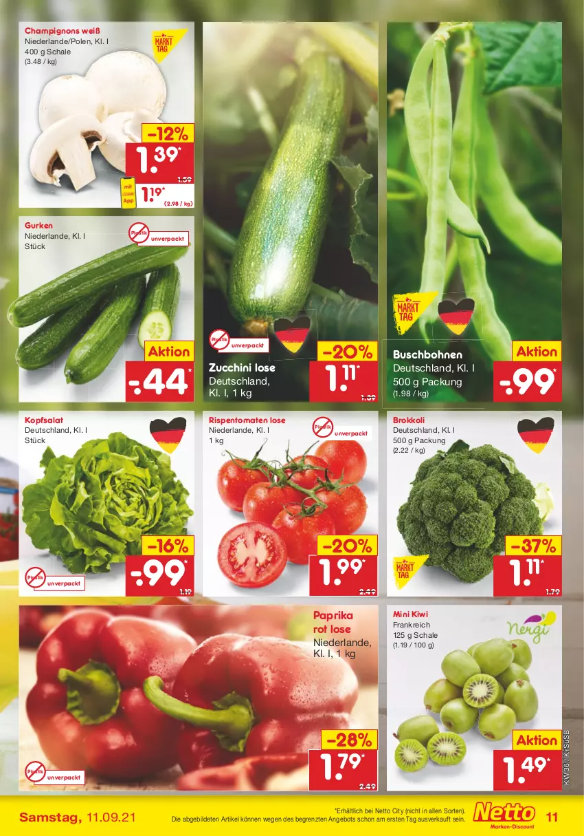 Aktueller Prospekt Netto Marken-Discount - Filial Angebote - von 06.09 bis 11.09.2021 - strona 11