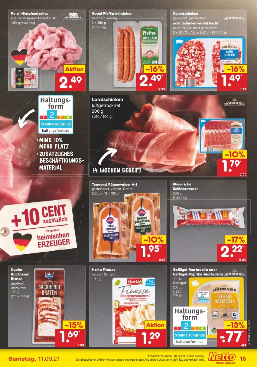 Aktueller Prospekt Netto Marken-Discount - Filial Angebote - von 06.09 bis 11.09.2021 - strona 15