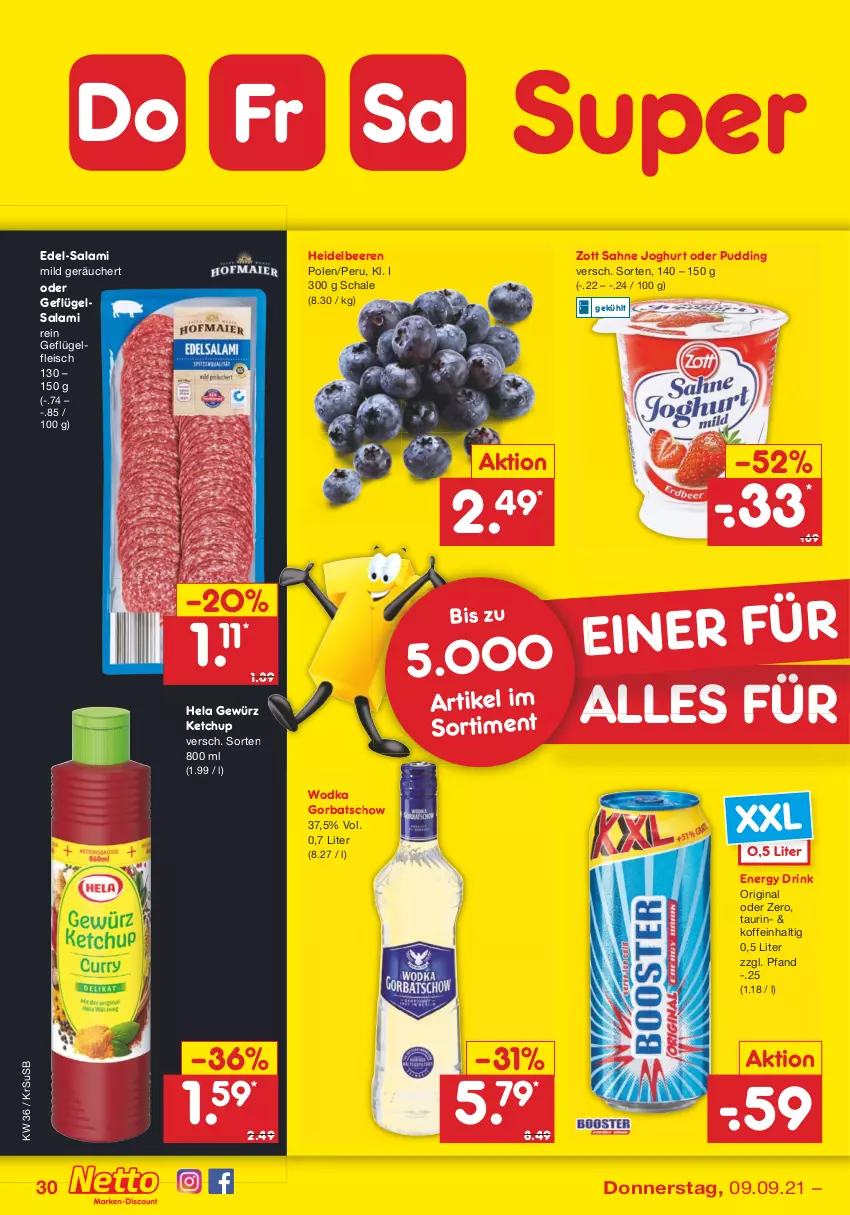 Aktueller Prospekt Netto Marken-Discount - Filial Angebote - von 06.09 bis 11.09.2021 - strona 30