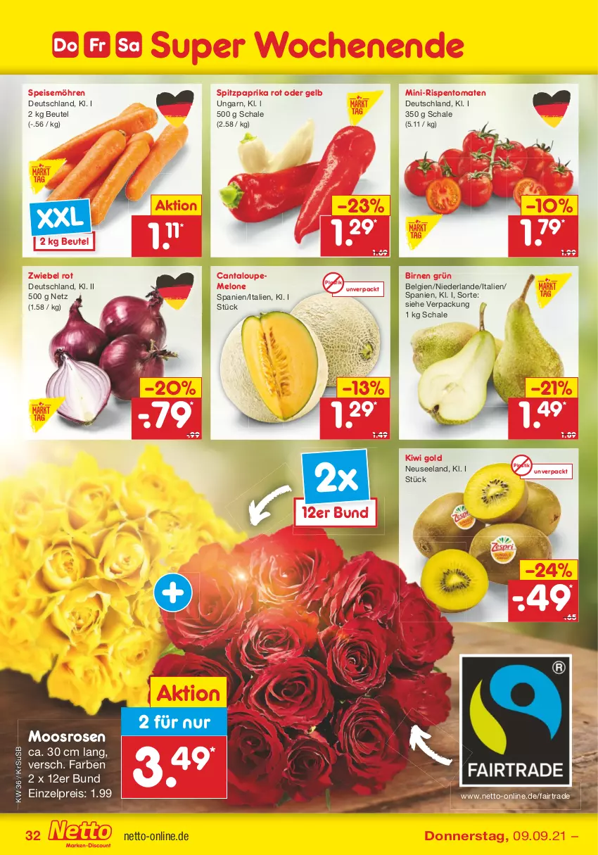 Aktueller Prospekt Netto Marken-Discount - Filial Angebote - von 06.09 bis 11.09.2021 - strona 32