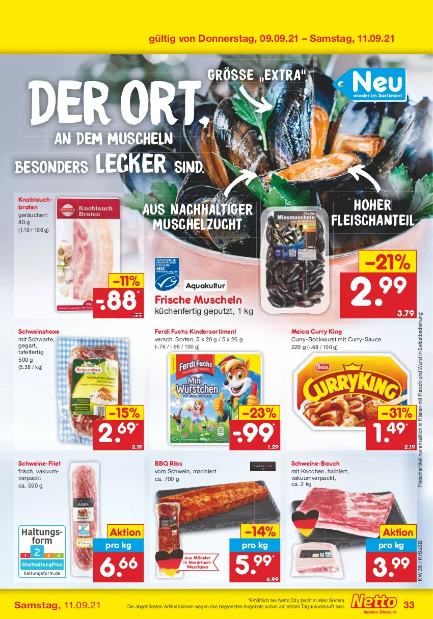 Aktueller Prospekt Netto Marken-Discount - Filial Angebote - von 06.09 bis 11.09.2021 - strona 33