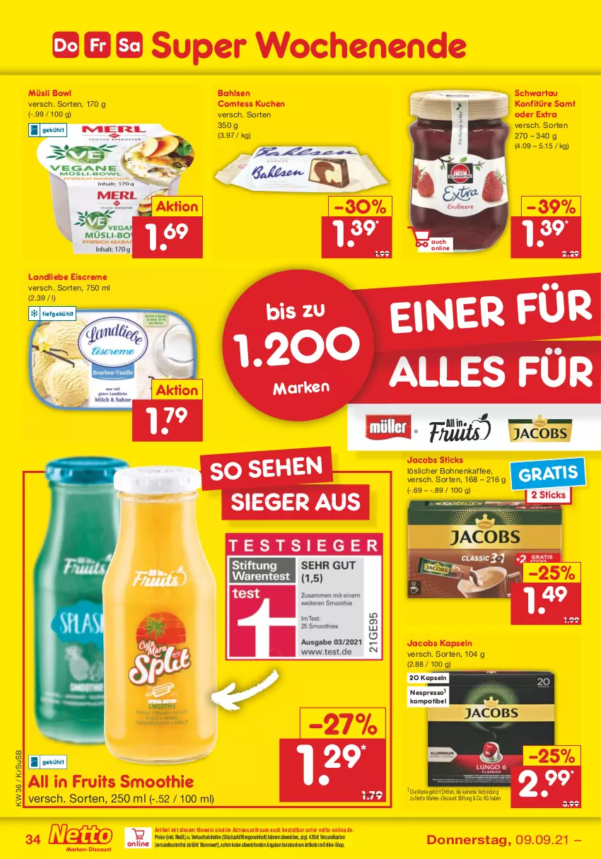 Aktueller Prospekt Netto Marken-Discount - Filial Angebote - von 06.09 bis 11.09.2021 - strona 34