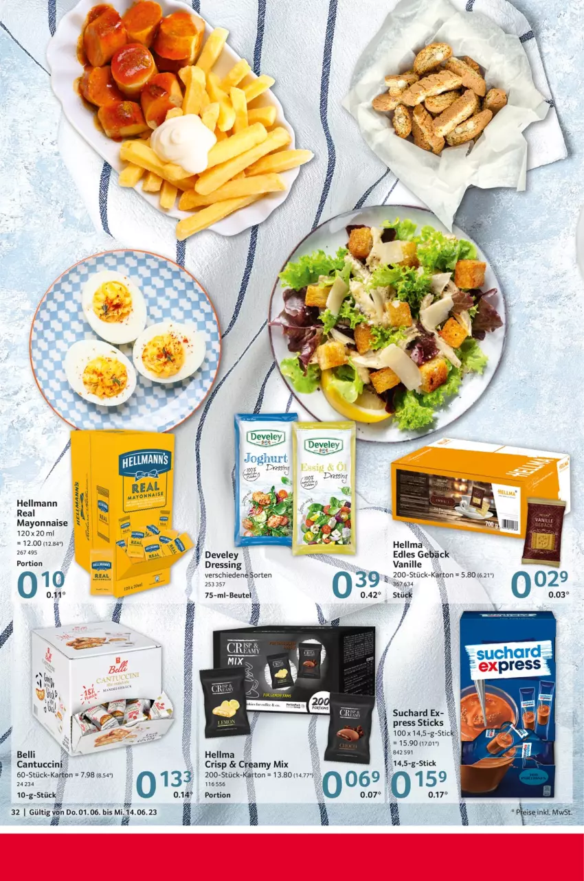 Aktueller Prospekt Selgros - Gastronomie - von 01.06 bis 14.06.2023 - strona 32 - produkty: beutel, develey, dressing, joghur, joghurt, mayonnaise, Ti, tuc, vanille, Yo