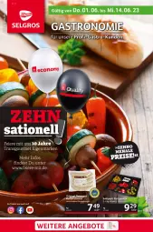Gazetka promocyjna Selgros - Gastronomie - Gazetka - ważna od 14.06 do 14.06.2023 - strona 1 - produkty: angebot, angebote, antipasti, asti, eier, LG, Schal, Schale, Ti