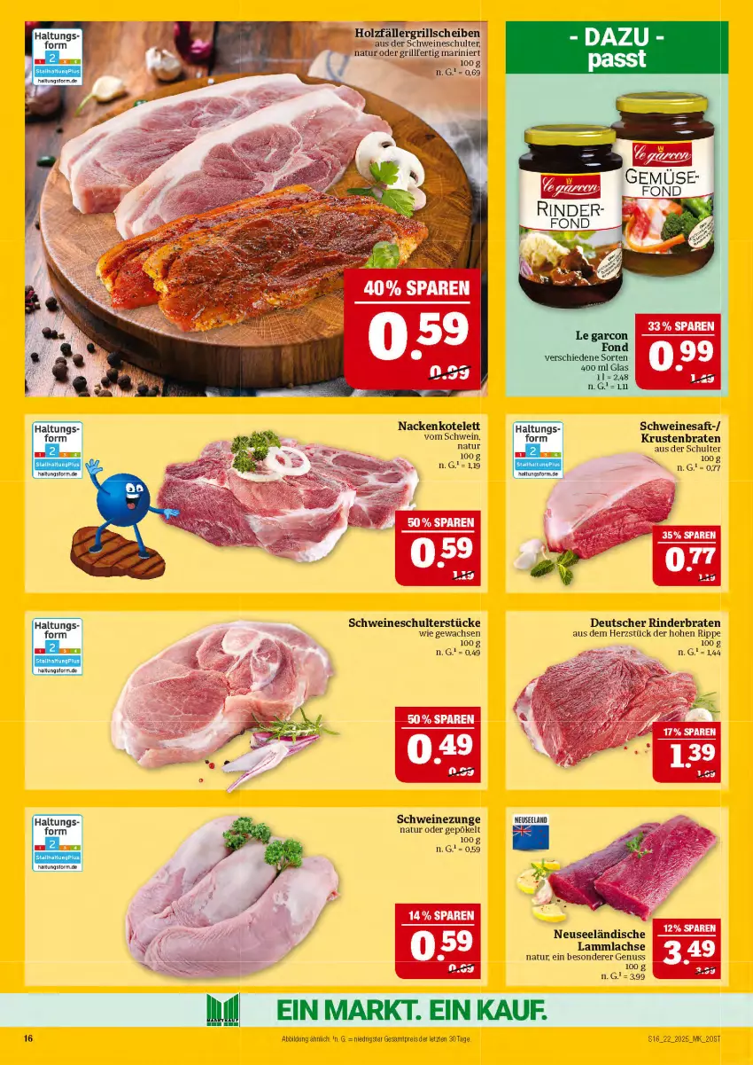 Aktueller Prospekt Marktkauf - Prospekt - von 25.05 bis 31.05.2025 - strona 16 - produkty: braten, eis, Elan, grill, Holz, kotelett, krustenbraten, lachs, lamm, lammlachse, natur, nuss, reis, rind, rinder, rinderbraten, saft, schwein, schweine, Schweinezunge, tee, Ti, wein, weine, ZTE