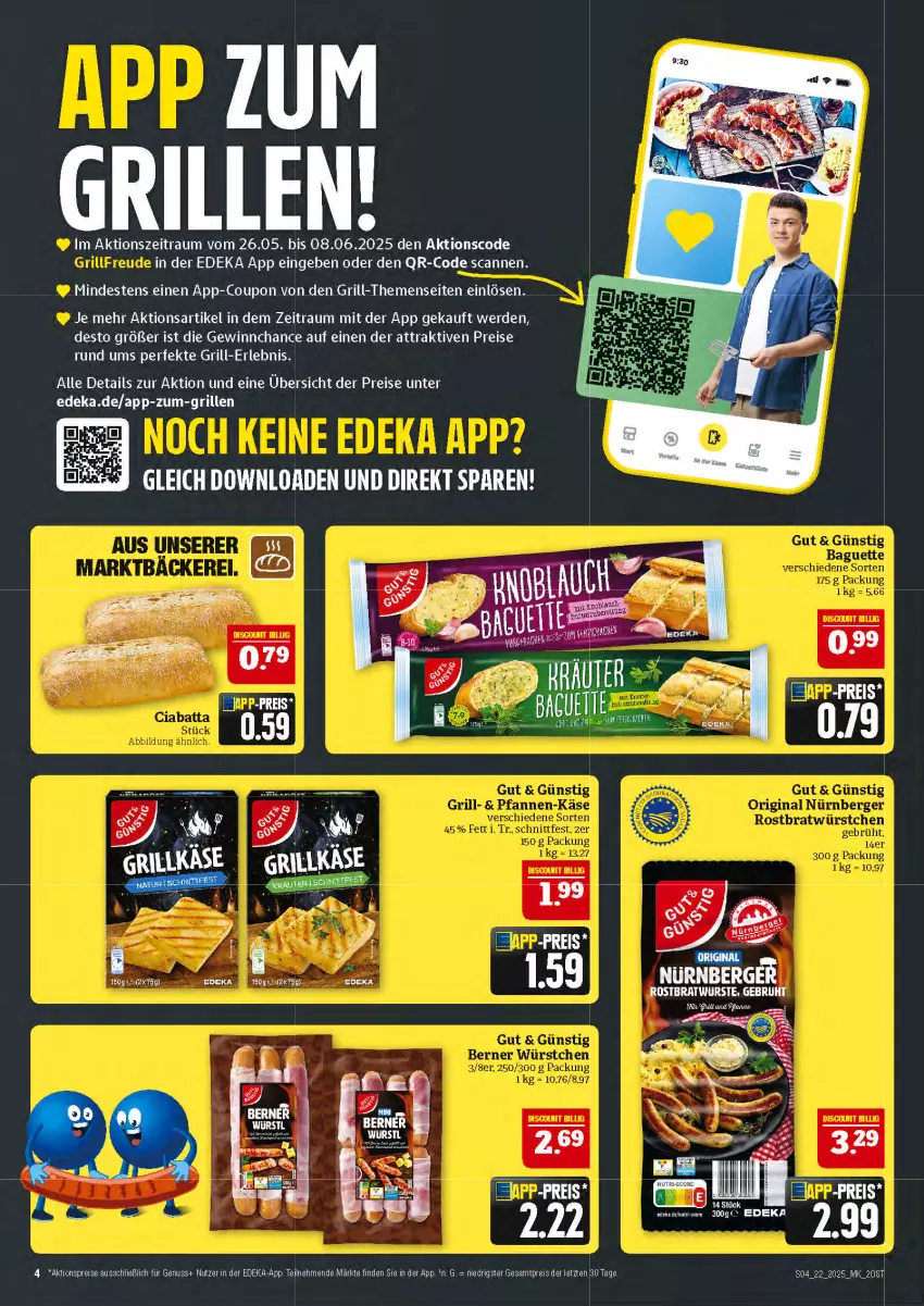Aktueller Prospekt Marktkauf - Prospekt - von 25.05 bis 31.05.2025 - strona 4 - produkty: aktionspreis, Berger, bratwurst, coupon, deka, eis, grill, Grillkäse, Käse, nürnberger, nuss, reis, rostbratwurst, rostbratwurste, Ti, wurst, ZTE