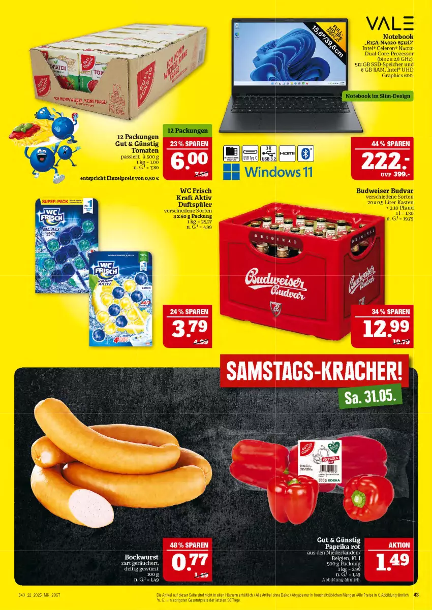 Aktueller Prospekt Marktkauf - Prospekt - von 25.05 bis 31.05.2025 - strona 43 - produkty: bockwurst, gewürz, kracher, paprika, paprika rot, Ti, wurst