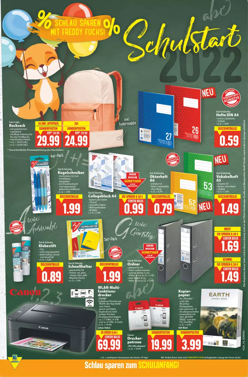 Aktueller Prospekt E Center - Angebote der Woche - von 20.06 bis 25.06.2022 - strona 15 - produkty: angebot, angebote, auer, bett, braun, burger, canon, Clin, dip, drucker, eier, eis, elle, ente, flasche, hamburger, Hefte, Kugel, kugelschreiber, Laptop, LG, orange, ordner, papier, reis, Ria, Schnellhefter, tablet, Tasche, teller, Ti, topf, trinkflasche, ZTE