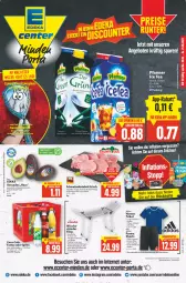 Gazetka promocyjna E Center - Angebote der Woche - Gazetka - ważna od 25.06 do 25.06.2022 - strona 1 - produkty: Adidas, angebot, angebote, avocado, avocados, backofen, deka, eis, elle, ente, fanta, fanta oder, fanta oder sprite, flasche, ice tea, kotelett, leine, mac, nuss, oder sprite, Ofen, pet-flasche, pfanne, Pfanner, reis, schwein, schweine, schweinekotelett, shorts, sprite, teller, Ti, Trikot, Trockner, wein, weine, wolle, Yo, zitrone, ZTE