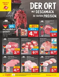 Gazetka promocyjna Netto Marken-Discount - Filial-Angebote - Gazetka - ważna od 14.10 do 14.10.2023 - strona 12 - produkty: bestpreis, eis, fleisch, hackfleisch, hackfleisch gemischt, Hähnchen-Oberkeulen, jungbullen, kasseler, kotelett, mac, nackenkoteletts, natur, ndk, pute, reis, rind, Rippen, schnitten, schnitzel, schwein, schweine, Schweine-Nackenkotelett, steak, steaks, suppe, Ti, wein, weine, wurst