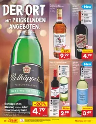 Gazetka promocyjna Netto Marken-Discount - Filial-Angebote - Gazetka - ważna od 14.10 do 14.10.2023 - strona 28 - produkty: angebot, angebote, auer, bestpreis, Cap, captain morgan, chardonnay, dauertiefpreis, eis, elle, fisch, flasche, fleisch, früchte, früchten, gin, grill, Käse, monte, Montepulciano, ndk, original spiced gold, pasta, Pastagericht, qualitätswein, reis, riesling, rotkäppchen, rotwein, salat, salate, sauvignon, sauvignon blanc, sekt, Ti, tiefpreis, vorspeise, wein, Weißwein, Wild