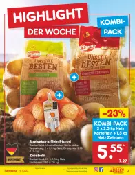 Gazetka promocyjna Netto Marken-Discount - Filial-Angebote - Gazetka - ważna od 14.10 do 14.10.2023 - strona 3 - produkty: angebot, bestpreis, eis, kartoffel, kartoffeln, pfanni, reis, speisekartoffeln, Ti, ZTE, zwiebel, zwiebeln