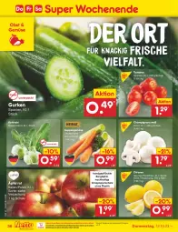 Gazetka promocyjna Netto Marken-Discount - Filial-Angebote - Gazetka - ważna od 14.10 do 14.10.2023 - strona 38 - produkty: asti, bestpreis, champignon, champignons, eis, gurke, gurken, kohlrabi, ndk, obst, papier, reis, Schal, Schale, suppe, suppen, Ti, tomate, tomaten, zitrone, zitronen