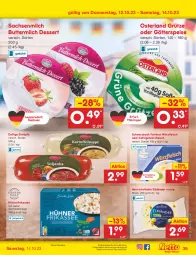 Gazetka promocyjna Netto Marken-Discount - Filial-Angebote - Gazetka - ważna od 14.10 do 14.10.2023 - strona 41 - produkty: angebot, bestpreis, butter, buttermilch, dessert, eintöpfe, eis, feinkost, fleisch, Geflügel, götterspeise, grütze, heinrichsthaler, hühner, milch, nerf, nuss, reis, ring, sac, Ti, ZTE