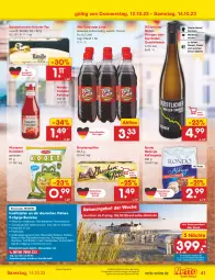 Gazetka promocyjna Netto Marken-Discount - Filial-Angebote - Gazetka - ważna od 14.10 do 14.10.2023 - strona 43 - produkty: angebot, bestpreis, Brock, buch, cola, dornfelder, eis, Elan, elle, erde, fleisch, kaffee, kaffeepads, ketchup, kräuter, limo, merl, Mode, Müller, pasta, pril, qualitätswein, rama, rasen, reis, reiseveranstalter, ring, sac, salat, salate, salz, tee, Ti, tomate, tomaten, tomaten ketchup, trendtours touristik gmbh, uhr, vita, Vita C, vorteilspreis, wein, Weißwein, ZTE