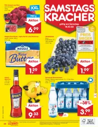 Gazetka promocyjna Netto Marken-Discount - Filial-Angebote - Gazetka - ważna od 14.10 do 14.10.2023 - strona 46 - produkty: Alwa, angebot, angebote, aperol, beere, beeren, bestpreis, butter, discount, eis, gulasch, heidelbeere, heidelbeeren, Holz, joghur, joghurt, kracher, marken-discount, meggle, mineralwasser, Mineralwasser Classic, natur, ndk, reis, rel, rind, saft, Schal, Schale, Spreequell, Streichzart, Ti, wasser, ZTE