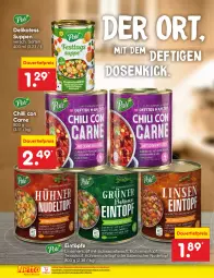 Gazetka promocyjna Netto Marken-Discount - Filial-Angebote - Gazetka - ważna od 14.10 do 14.10.2023 - strona 48 - produkty: auer, bohne, bohnen, dauertiefpreis, eintopf, eintöpfe, eis, fleisch, hühner, linsen, ndk, nudel, reis, schwein, schweine, schweinefleisch, suppe, suppen, Ti, tiefpreis, topf, wein, weine