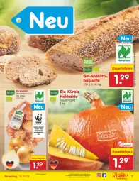 Gazetka promocyjna Netto Marken-Discount - Filial-Angebote - Gazetka - ważna od 14.10 do 14.10.2023 - strona 7 - produkty: angebot, asti, auer, backofen, baguette, bestpreis, bio, dauertiefpreis, eis, korn, Kürbis, Ofen, reis, Ti, tiefpreis, ZTE, zwiebel, zwiebeln