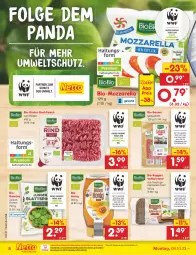 Gazetka promocyjna Netto Marken-Discount - Filial-Angebote - Gazetka - ważna od 14.10 do 14.10.2023 - strona 8 - produkty: bestpreis, bio, Bio-Salami, braten, brot, eis, fleisch, hackfleisch, honig, korn, Kornbrot, LG, mozzarella, ndk, reis, rel, rind, rinder, rinder-hackfleisch, salami, Ti, vollkornbrot