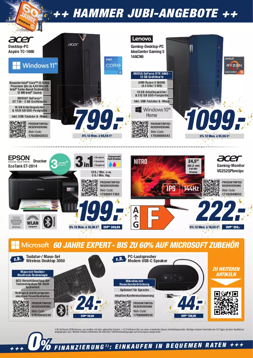 Aktueller Prospekt Expert Aurich - Prospekte - von 22.01 bis 28.01.2022 - strona 6 - produkty: angebot, angebote, Desktop-pc, drucker, elle, ente, epson, festplatte, geforce, HDD, Intel, latte, lautsprecher, Maus, Mode, monitor, nvidia, nvidia geforce, rel, rtx, rwe, ryzen, Scanner, Software, ssd, Tastatur, teller, Ti, Tiere, usb