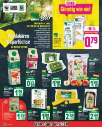 Gazetka promocyjna Edeka - Angebote der Woche - Gazetka - ważna od 11.03 do 11.03.2023 - strona 2 - produkty: auer, Bau, Bauer, beutel, bio, blattspinat, deka, edeka bio, eis, feldsalat, frucht, lebensmittel, LG, mac, mais, natur, papier, reis, saft, salat, salate, Schal, Schale, spinat, Sport, Stier, tafeläpfel, Ti, Tofu, ZTE, zucker, zuckermais