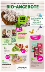 Gazetka promocyjna Denns Biomarkt - Prospekte - Gazetka - ważna od 14.03 do 14.03.2023 - strona 1 - produkty: angebot, angebote, ball, beutel, bio, Birnen, braten, dennree, eis, früchte, gewürz, grill, pute, regal, reis, schnitzel, tee, Ti, Trockenfrüchte, vorteilspreis, ZTE