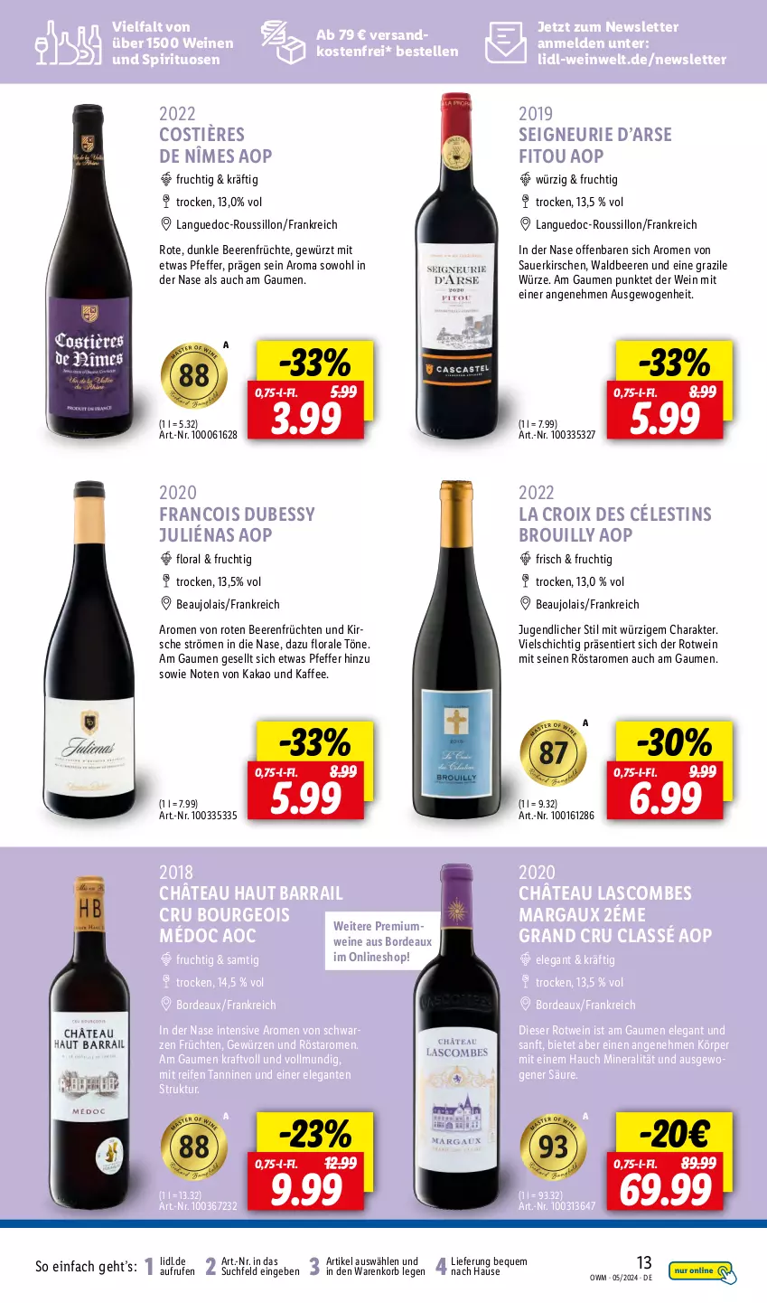 Aktueller Prospekt Lidl - Highlights in der Weinwelt - von 01.05 bis 31.05.2024 - strona 13 - produkty: auer, beere, beeren, elle, frucht, früchte, früchten, gewürz, kaffee, kakao, kirsch, kirsche, kirschen, korb, kraft, ndk, pfeffer, reifen, rotwein, sauerkirschen, spirituosen, Ti, versandkostenfrei, wein, weine