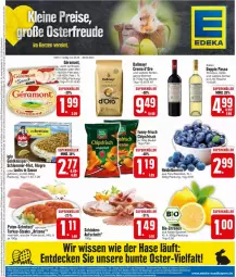 Gazetka promocyjna Edeka - Prospekte - Gazetka - ważna od 30.03 do 30.03.2024 - strona 3 - produkty: aufschnitt, beere, beeren, beutel, bio, bio-zitronen, bohne, bohnen, chips, chipsfrisch, d'oro, dallmayr, decke, doppio passo, flasche, funny-frisch, grill, grillo, heidelbeere, heidelbeeren, passo, primitivo, pute, putenbrust, schinken, schnitzel, snack, steak, steaks, Ti, zitrone, zitronen