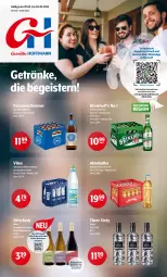 Gazetka promocyjna Getraenke Hoffmann - Prospekte - Gazetka - ważna od 04.05 do 04.05.2024 - strona 1 - produkty: almdudler, Alwa, angebot, angebote, bier, decke, eimer, eis, getränk, getränke, gin, mineralwasser, Mode, natürliches mineralwasser, pils, pilsener, premium pils, reis, Three Sixty, Ti, vilsa, vodka, wasser, wein, weine, zucker