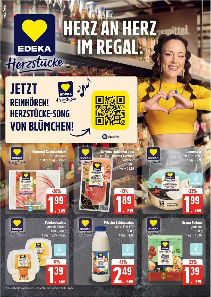 Aktueller Prospekt Edeka - Prospekte - von 23.09 bis 28.09.2024 - strona 2 - produkty: eis, reis, sahne, schlagsahne, Ti, tuc, ZTE