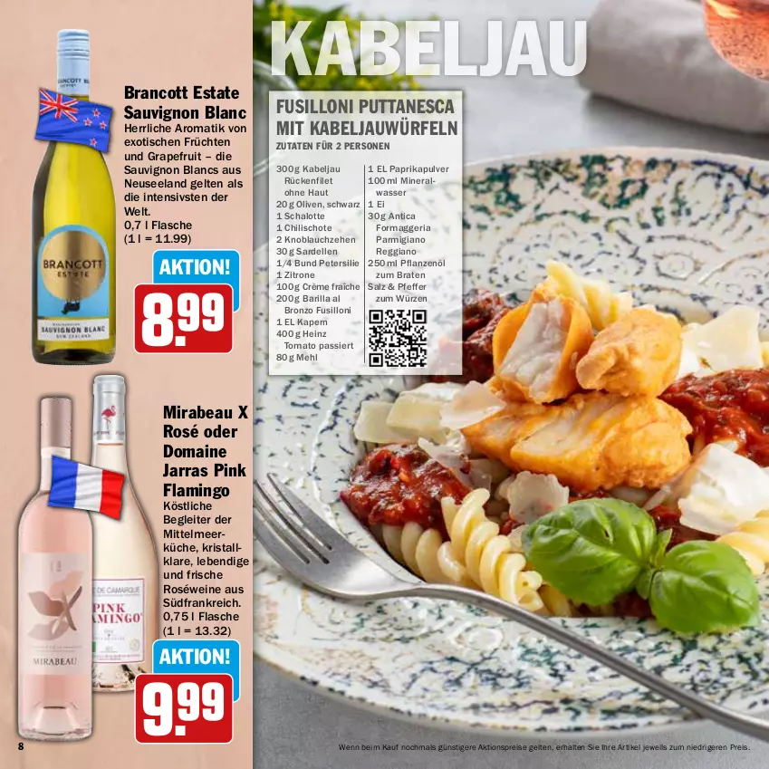 Aktueller Prospekt Hit - Feinkostbroschüre - von 24.03 bis 19.04.2025 - strona 8 - produkty: aktionspreis, barilla, braten, chili, crème fraîche, dell, eis, Elan, elle, filet, flasche, früchte, früchten, grapefruit, heinz, knoblauch, küche, mehl, olive, oliven, paprika, parmigiano, parmigiano reggiano, petersilie, pfeffer, pflanze, pflanzen, Pflanzenöl, reggiano, reis, Ria, roséwein, salz, Sardellen, sauvignon, sauvignon blanc, Schal, Schalotte, Ti, tisch, wasser, wein, weine, würfel, zitrone