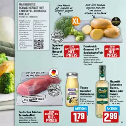 Gazetka promocyjna Hit - Feinkostbroschüre - Gazetka - ważna od 19.04 do 19.04.2025 - strona 11 - produkty: ananas, balsam, balsamico, balsamico bianco, berliner, braten, broccoli, brokkoli, Brühe, eis, elle, emmentaler, filet, flasche, Gemüsebrühe, gin, hollandaise, honig, kartoffel, kartoffeln, Kette, knoblauch, mac, Mantel, medaillons, milch, Mode, Muskatnuss, nuss, pfeffer, pflanze, pflanzen, Pflanzenöl, reis, rosato, rosmarin, salz, sauce, Schal, Schalotte, schwein, schweine, schweinefilet, senf, Speck, speisekartoffeln, thomy, Ti, Tipi, wein, weine