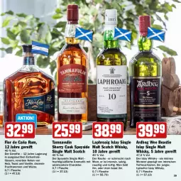 Gazetka promocyjna Hit - Feinkostbroschüre - Gazetka - ważna od 19.04 do 19.04.2025 - strona 39 - produkty: Ardbeg, asti, ente, flasche, frucht, Holz, islay single malt, laphroaig, leine, monster, Rauch, rum, salz, scotch, scotch whisky, single malt, Ti, toast, vanille, whisky