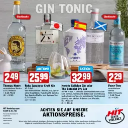 Gazetka promocyjna Hit - Feinkostbroschüre - Gazetka - ważna od 19.04 do 19.04.2025 - strona 40 - produkty: aktionspreis, Blüte, dry gin, eis, fever-tree, flasche, frucht, gin, glasflasche, kirsch, kräuter, kräutern, pfeffer, reis, schott, tee, thomas henry, Ti, tisch, tonic, Yo