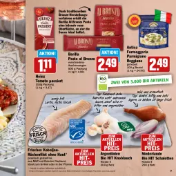 Gazetka promocyjna Hit - Feinkostbroschüre - Gazetka - ważna od 19.04 do 19.04.2025 - strona 9 - produkty: barilla, beutel, bio, bio hit, braten, eis, elle, filet, fisch, fische, Fischer, fleisch, grill, heinz, ideal zum grillen, knoblauch, parmigiano, parmigiano reggiano, pasta, pfanne, reggiano, reis, Ria, sauce, Schal, Schalotte, Schere, Ti, tisch