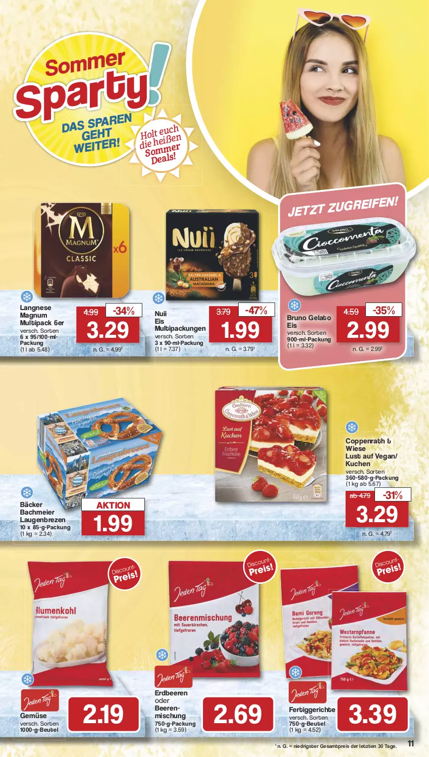 Aktueller Prospekt Famila - Prospekte - von 15.07 bis 20.07.2024 - strona 12 - produkty: beere, beeren, beutel, bruno gelato, coppenrath, eier, eis, erdbeere, erdbeeren, fertiggericht, fertiggerichte, kuchen, langnese, magnum, nuii, reis, Ti, ZTE