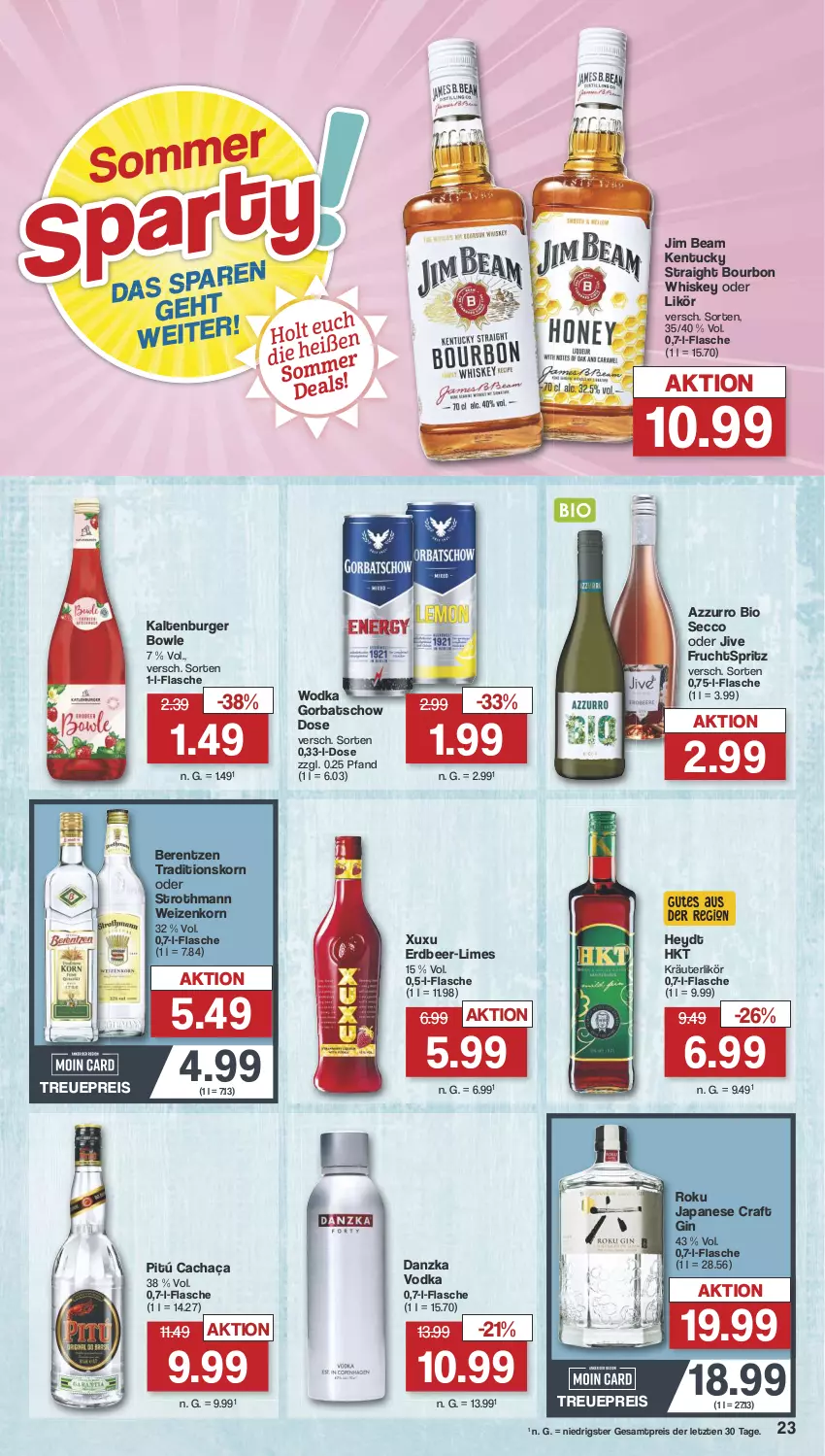 Aktueller Prospekt Famila - Prospekte - von 15.07 bis 20.07.2024 - strona 24 - produkty: altenburger, berentzen, bio, bourbon, bourbon whiskey, bowle, burger, cachaça, ecco, eis, flasche, frucht, gin, Gorbatschow, jim beam, kentucky straight, korn, kräuter, kräuterlikör, likör, reis, Ti, tuc, vodka, weizenkorn, whiskey, wodka, ZTE