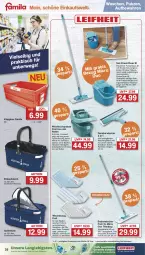 Gazetka promocyjna Famila - Prospekte - Gazetka - ważna od 20.07 do 20.07.2024 - strona 27 - produkty: bodenwischer, Brei, eimer, einkaufskorb, eis, elle, fenster, HP, Klappbox, korb, laminat, reis, Ria, rwe, Teleskop, teleskopstiel, teller, Ti, tisch, tuc, wasser, Wischtuchpresse, ZTE