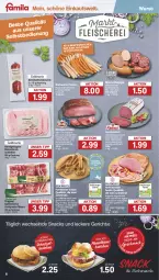 Gazetka promocyjna Famila - Prospekte - Gazetka - ważna od 20.07 do 20.07.2024 - strona 6 - produkty: auer, aufschnitt, aufstrich, bratwurst, braun, brot, brotaufstrich, brötchen, buch, eintöpfe, eis, fleisch, gewürz, Gewürzmischung, gin, grill, grillbratwurst, hinterkochschinken, Holz, kartoffel, kartoffelsalat, Käse, kasseler, kochschinken, krakauer, kräuter, kräutern, mac, Meister, Mett, mettwurst, natur, Rauch, reis, salami, salat, salz, schinken, schnitzel, snack, snacks, Sport, Streichzart, Ti, wiener, wurst, würstchen, zwiebel, zwiebelmettwurst