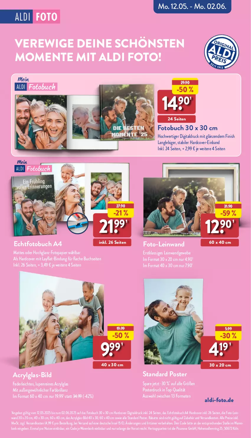 Aktueller Prospekt Aldi Nord - Von Montag - von 26.05 bis 31.05.2025 - strona 43 - produkty: aldi, angebot, buch, eis, elle, ente, Finish, Fotobuch, hochglanz, korb, LG, ndk, papier, reis, ring, Ti, tiefpreis